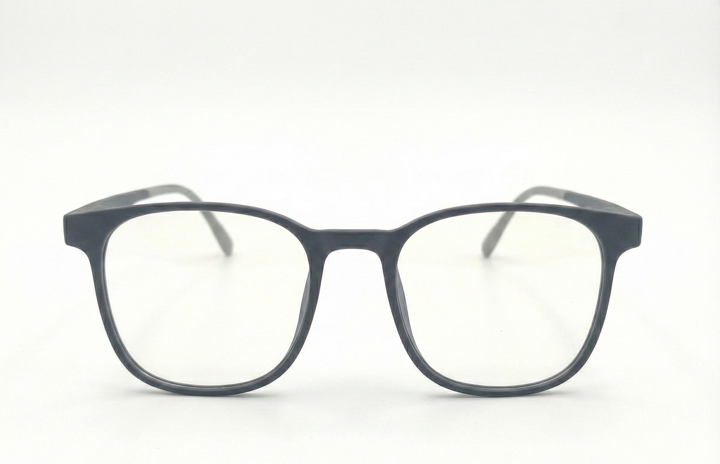 Vintage Mat Grey Square Eyeglasses