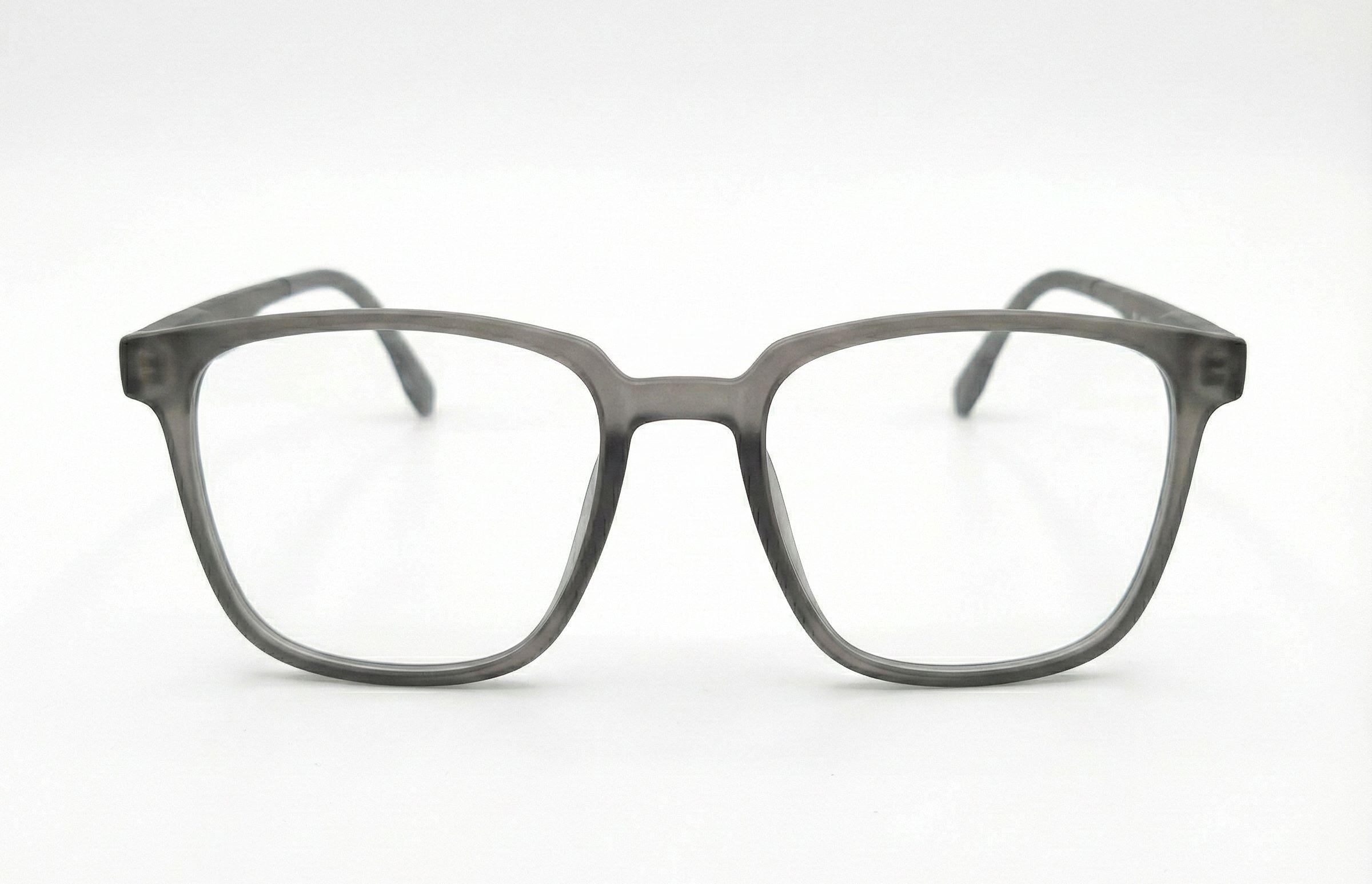 Vintage Mat Brown Square Eyeglasses
